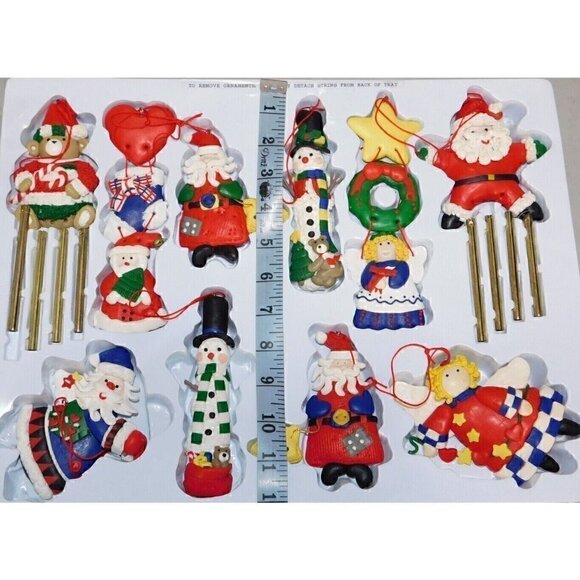 TRADITIONS Christmas Ornaments set of 10, made of dough plastic - Picture 3 of 6